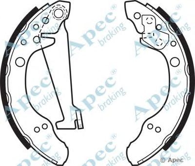 APEC BRAKING shu480 -  Комплект тормозных колодок
